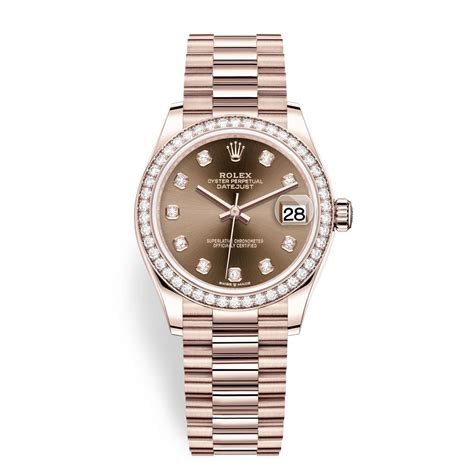 rolex chocolate datejust|Rolex Datejust 31mm everose gold.